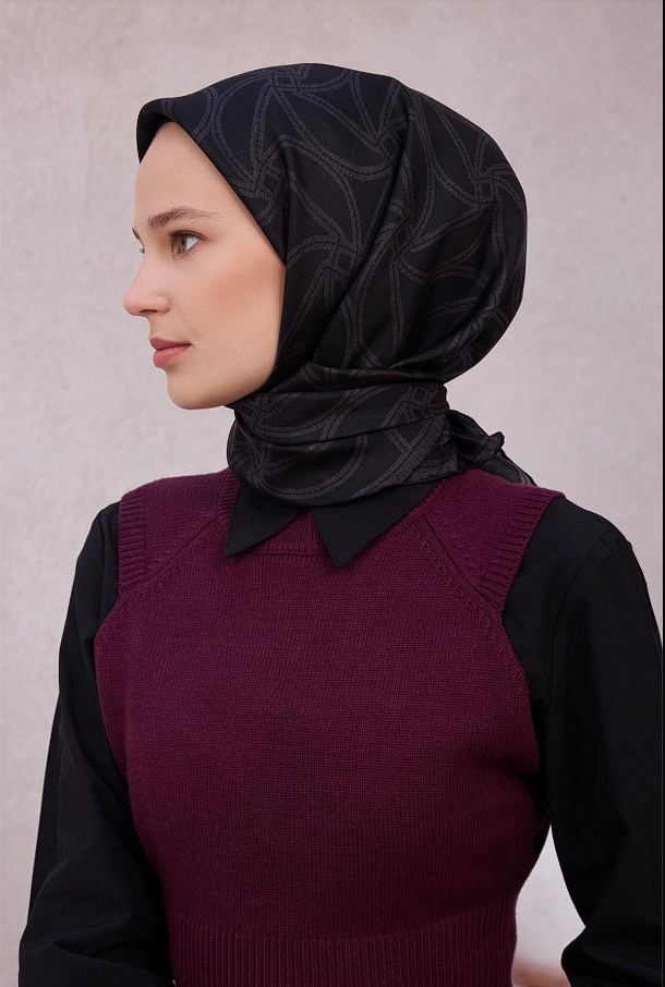 Belli Twill İpek Eşarp 25-26 Sonbahar Kış Koleksiyonu 4221-57