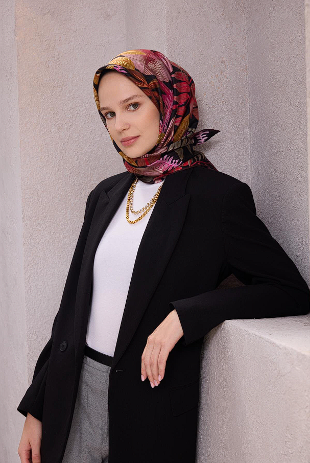 Belli Twill İpek Eşarp 25-26 Sonbahar Kış Koleksiyonu 4225-51