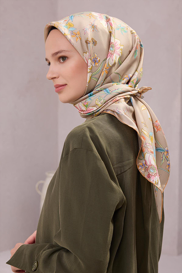 Belli Twill İpek Eşarp 25-26 Sonbahar Kış Koleksiyonu 4210-07