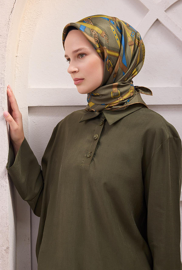 Belli Twill İpek Eşarp 25-26 Sonbahar Kış Koleksiyonu 4200-81