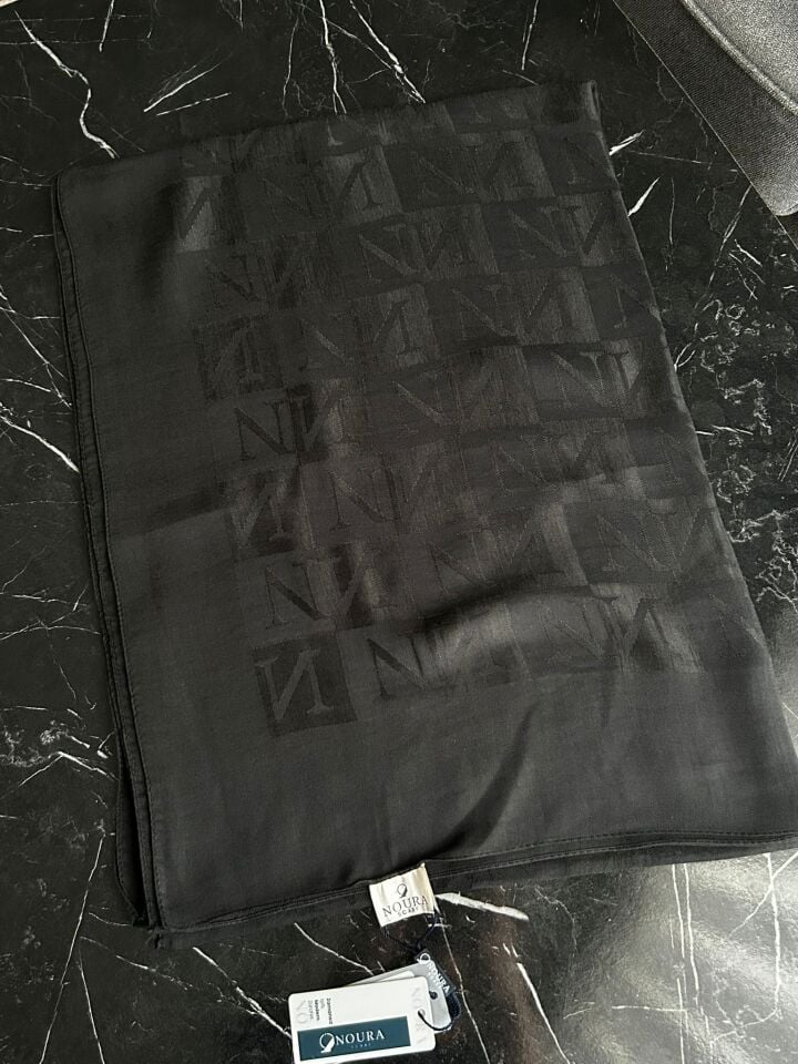 Noura Scarf Diamond Pamira Şal Siyah