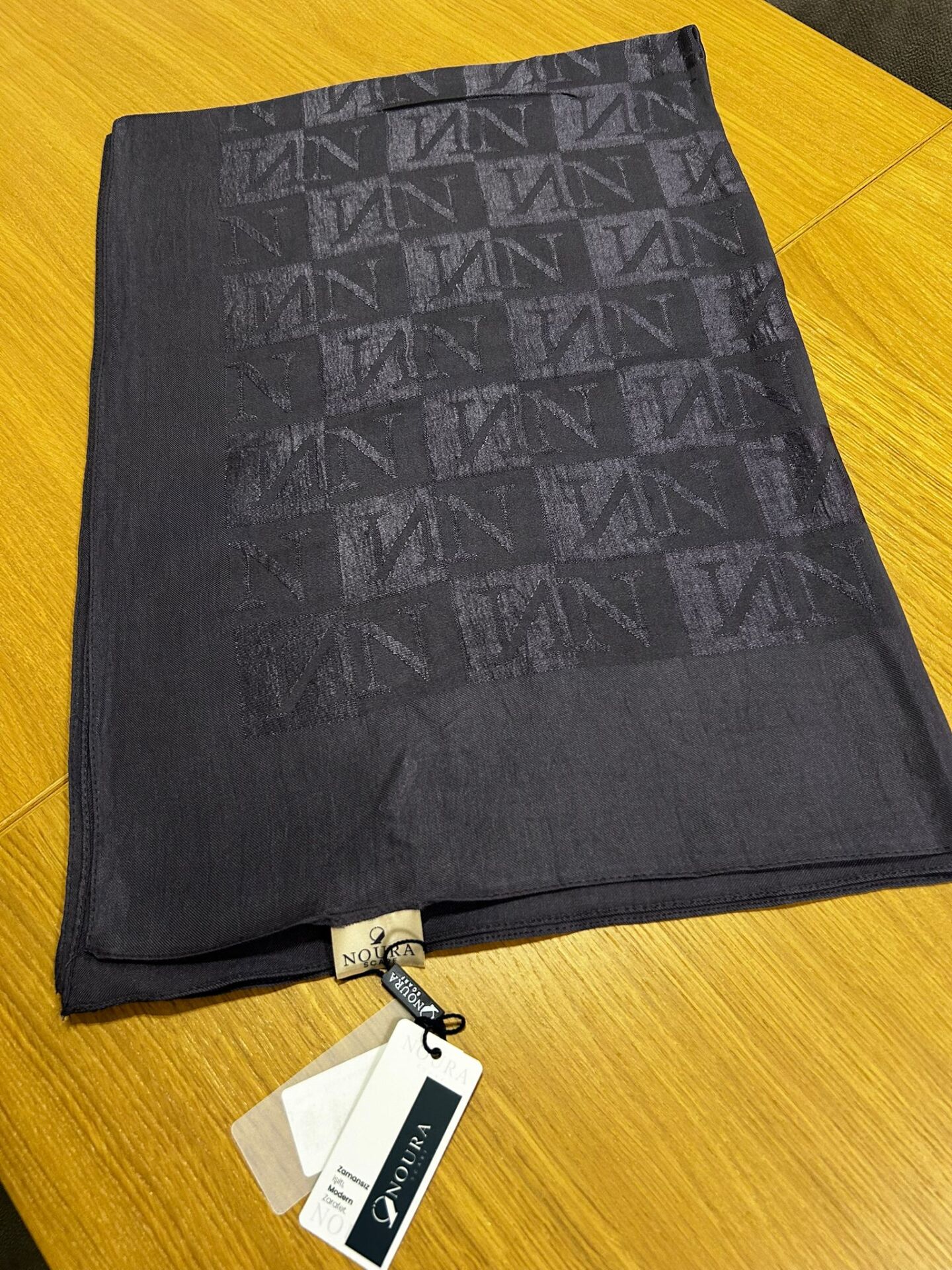 Noura Scarf Diamond Pamira Şal Antrasit