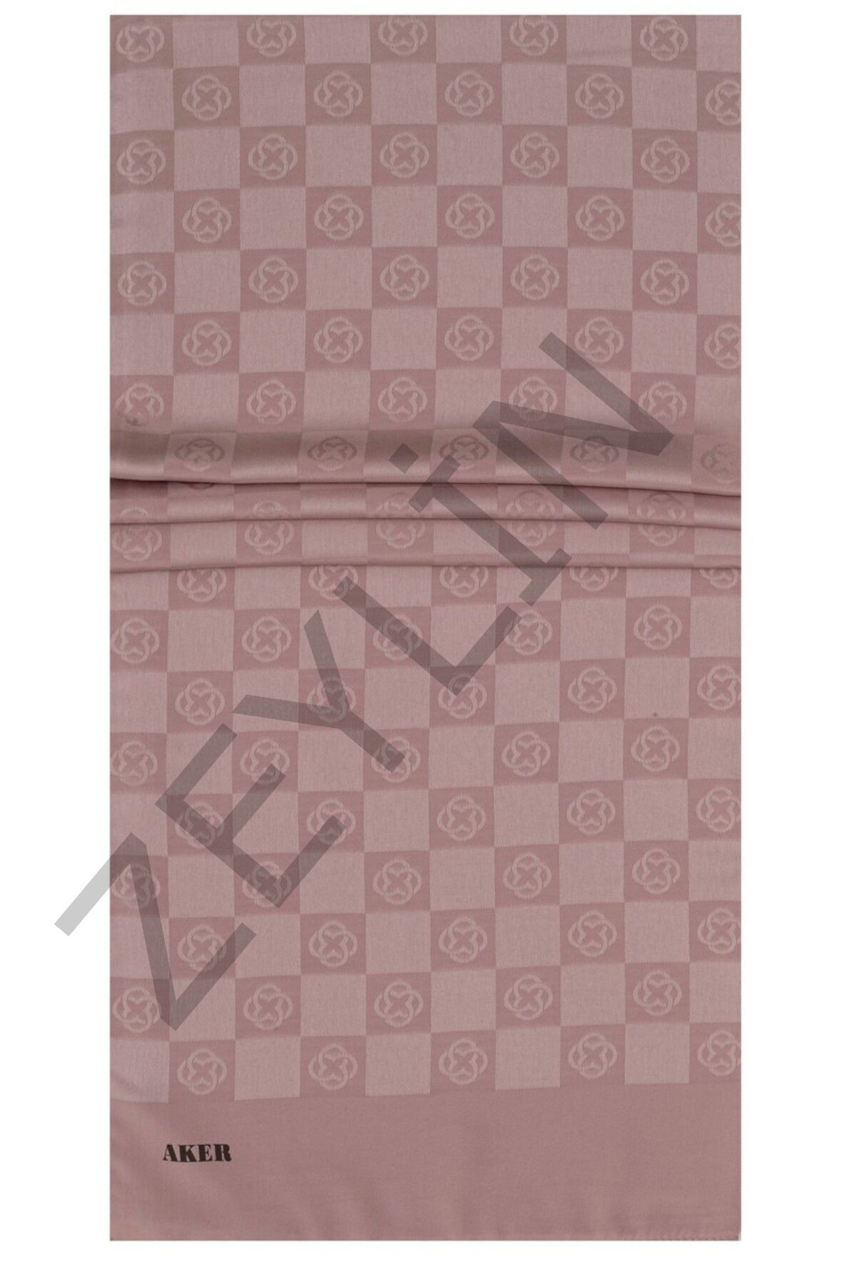 Aker Dama Monogram Şal 991