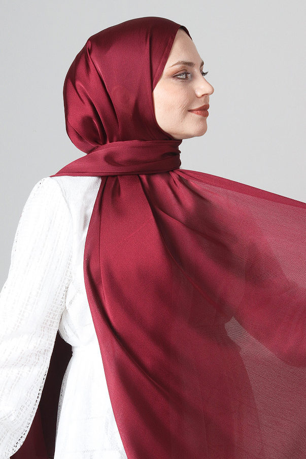 Harem Scarf Como Saten Şal V-24