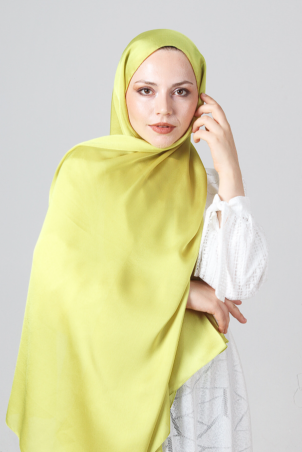 Harem Scarf Como Saten Şal V-54
