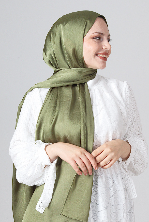Harem Scarf Como Saten Şal V-51