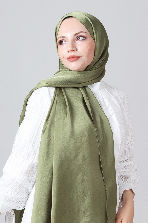 Harem Scarf Como Saten Şal V-51