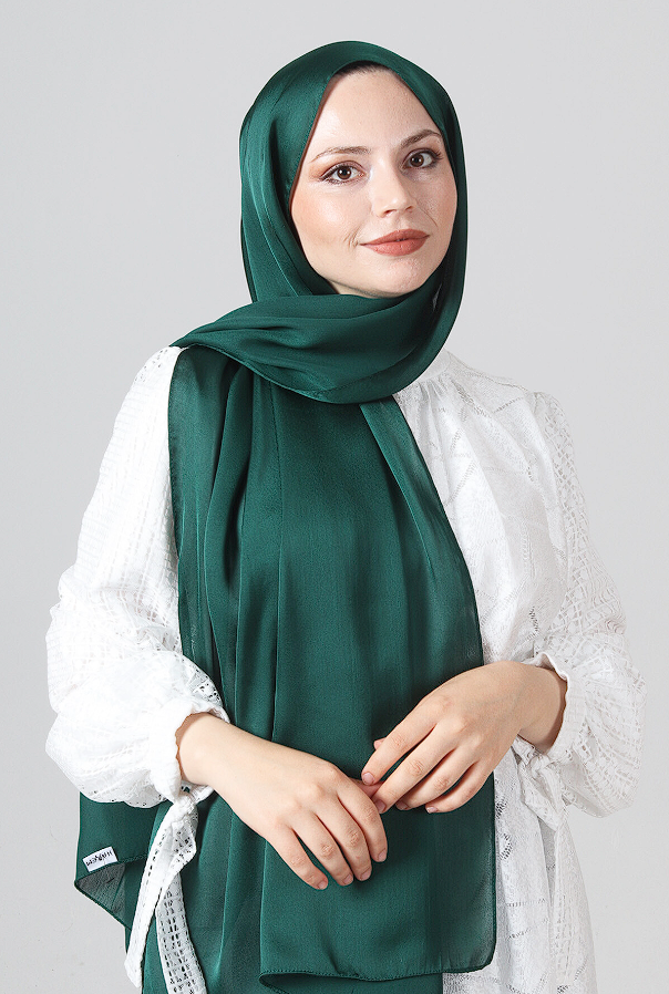 Harem Scarf Como Saten Şal V-44