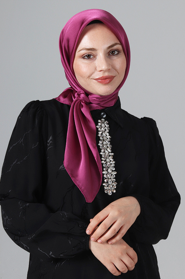 Harem Scarf Como Saten Şal V-38