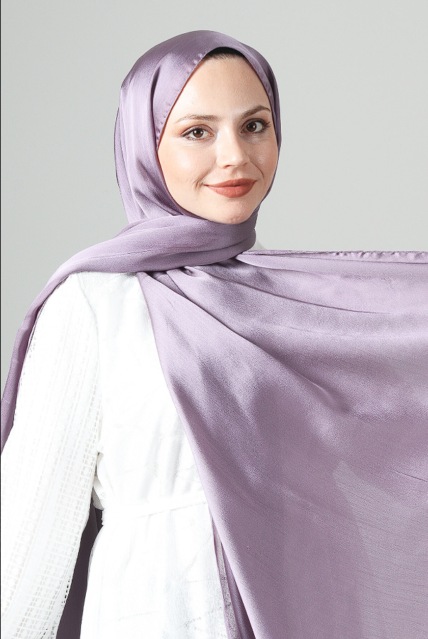 Harem Scarf Como Saten Şal V-86