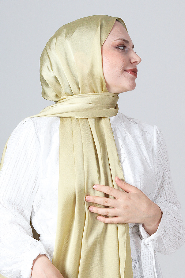 Harem Scarf Como Saten Şal V-81