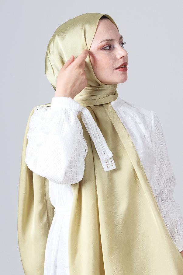 Harem Scarf Como Saten Şal V-81