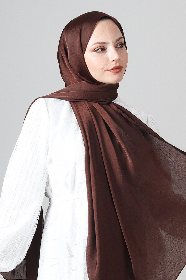 Harem Scarf Como Saten Şal V-61