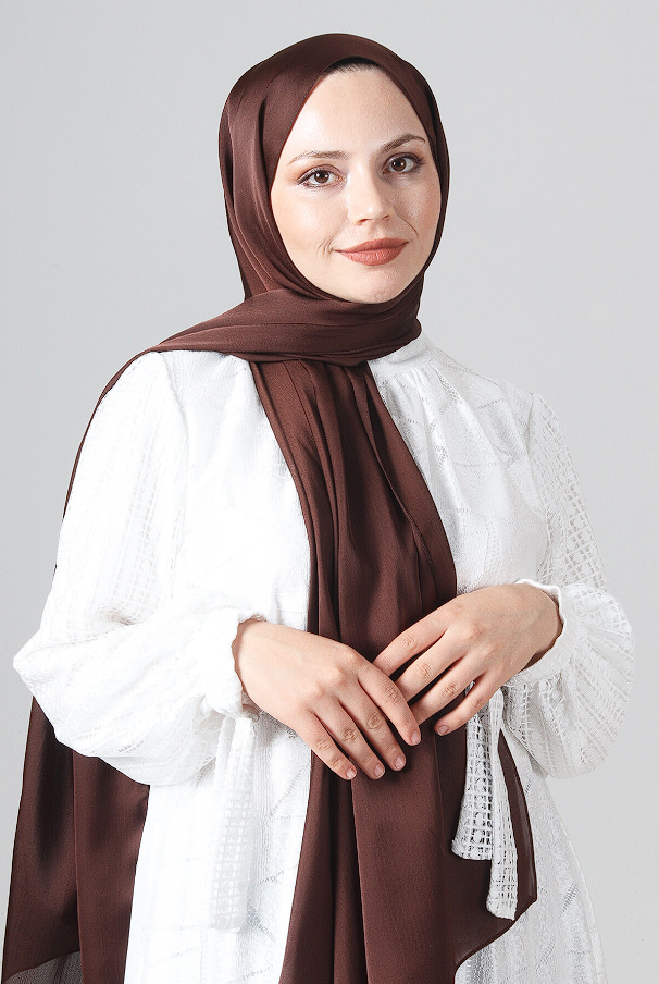 Harem Scarf Como Saten Şal V-61