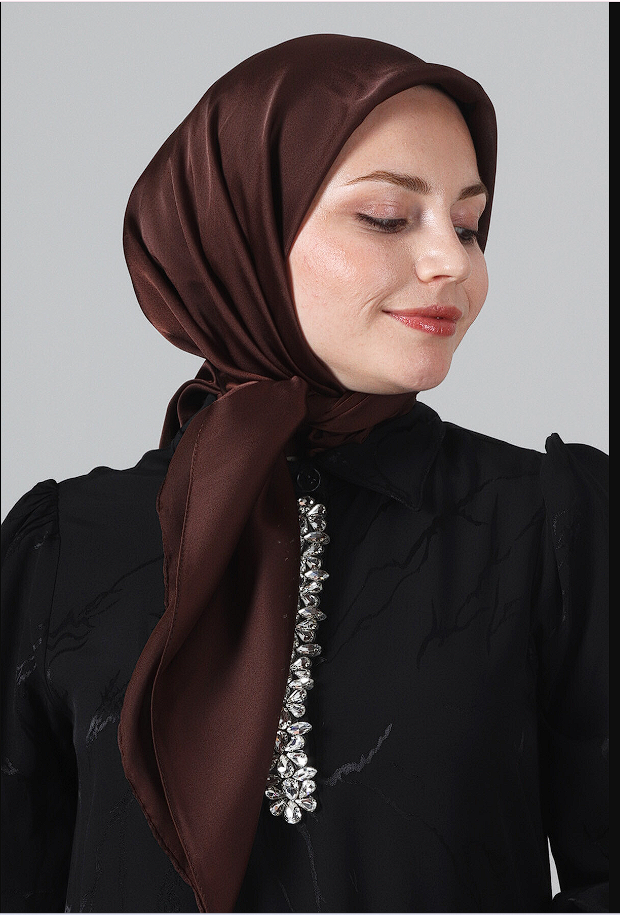 Harem Scarf Como Saten Eşarp V-61