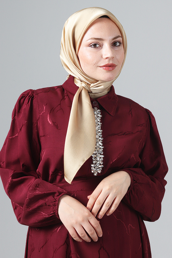 Harem Scarf Como Saten Eşarp V-73