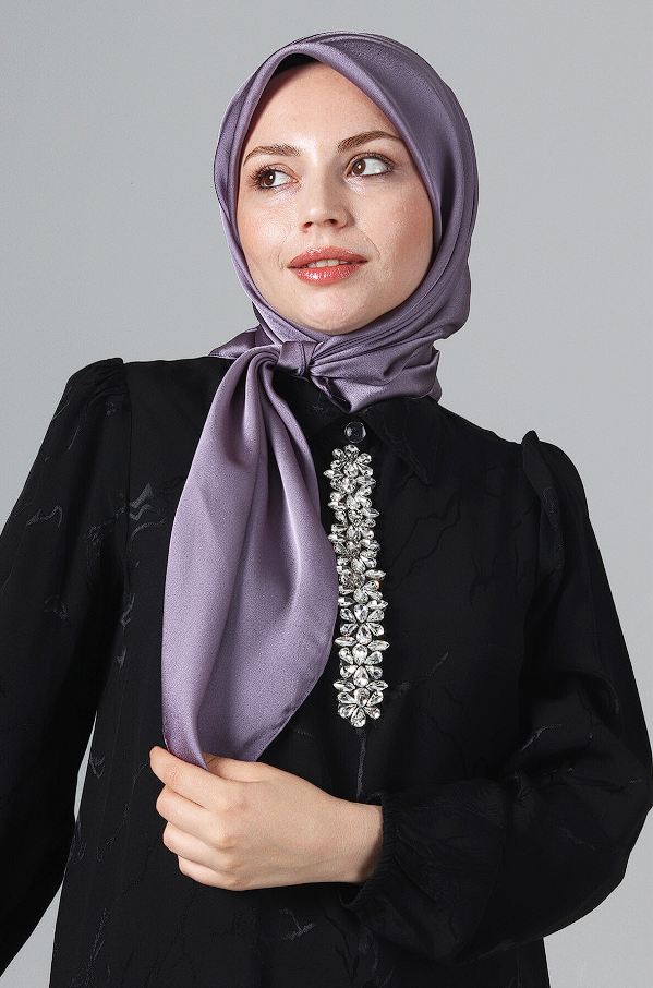 Harem Scarf Como Saten Eşarp V-86