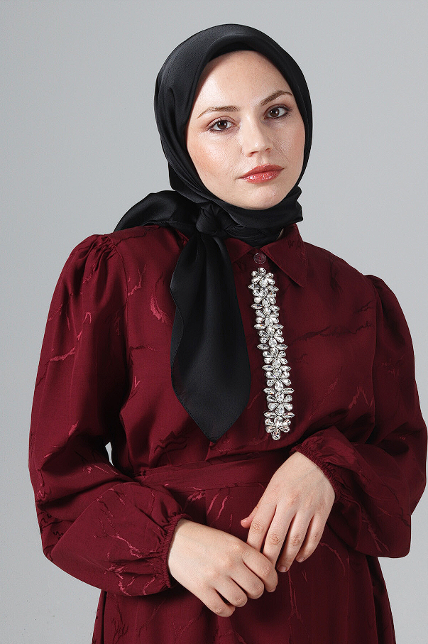 Harem Scarf Como Saten Eşarp V-1