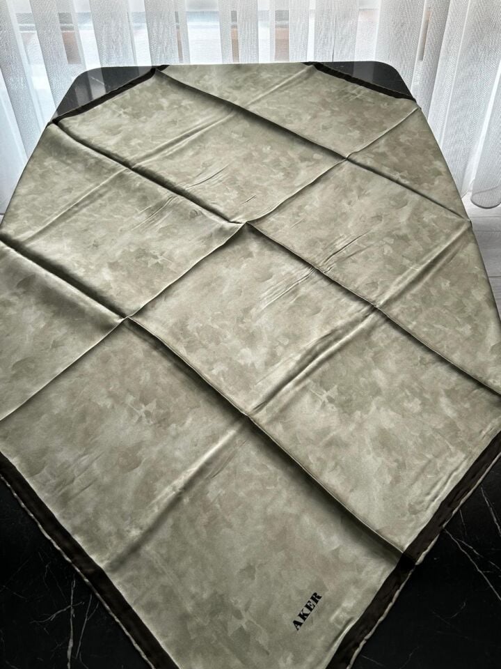 Aker Bulut Desen Sura İpek Eşarp 7208701-353