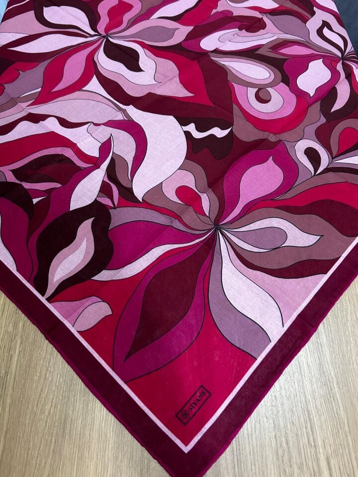 Siyane Scarf Naturel Desen Eşarp 05