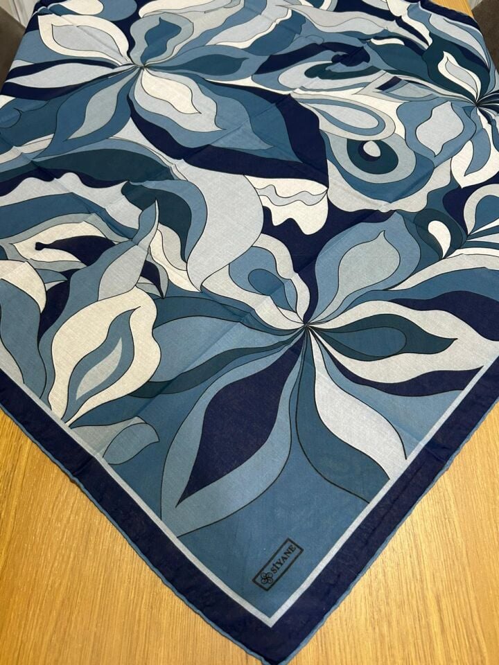 Siyane Scarf Naturel Desen Eşarp 06