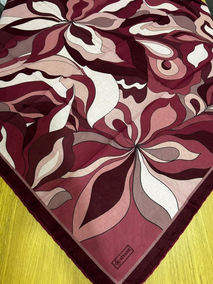 Siyane Scarf Naturel Desen Eşarp 07