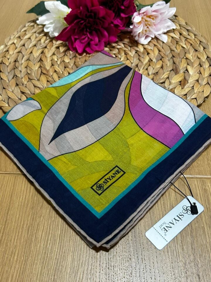 Siyane Scarf Naturel Desen Eşarp 10