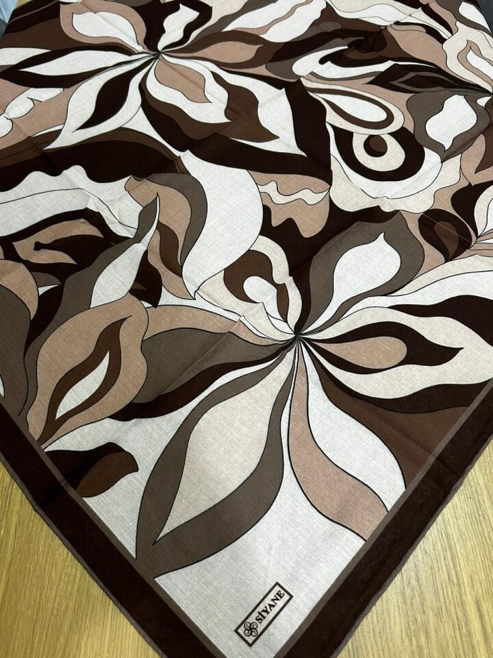 Siyane Scarf Naturel Desen Eşarp 11