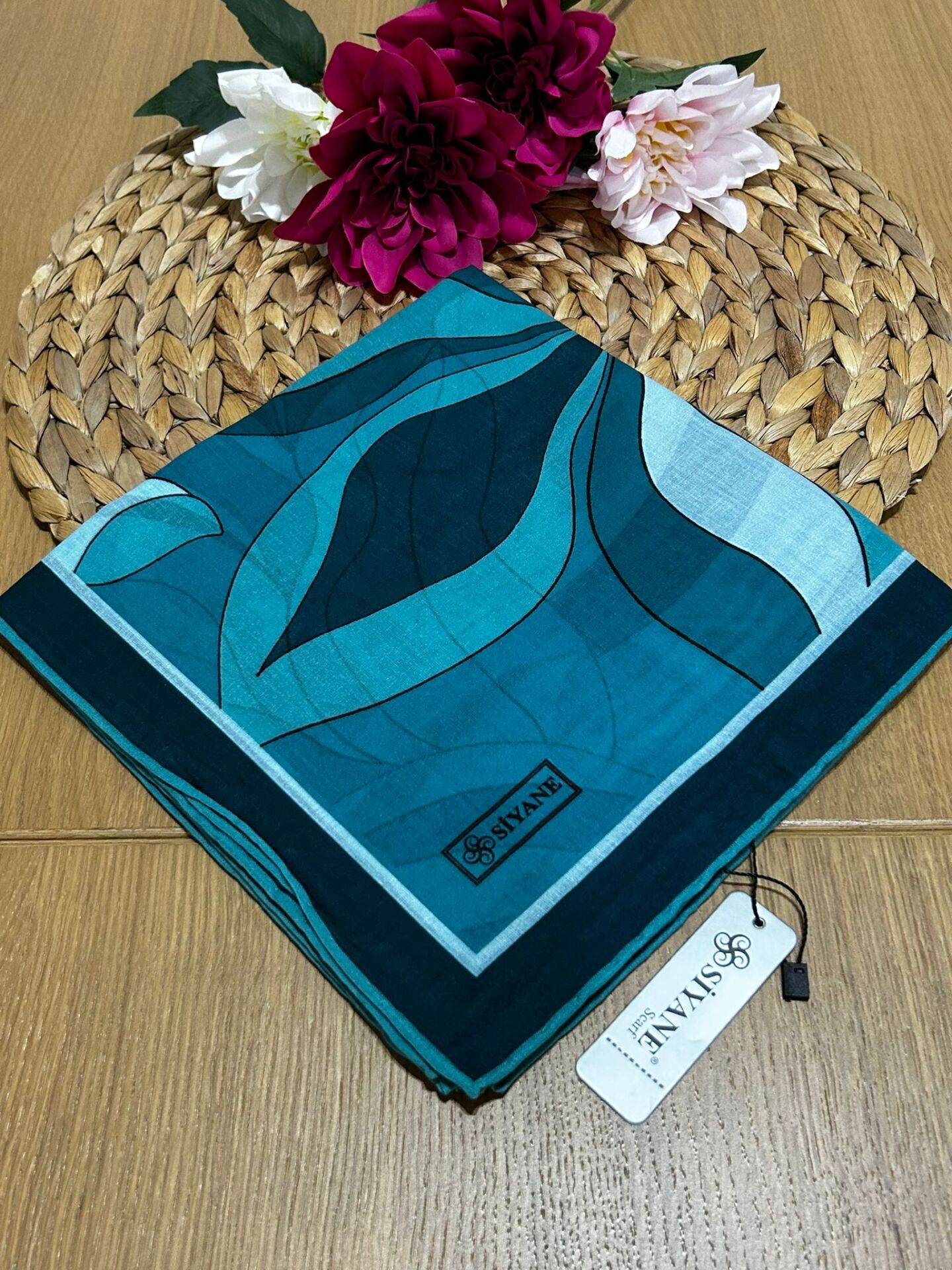 Siyane Scarf Naturel Desen Eşarp 13