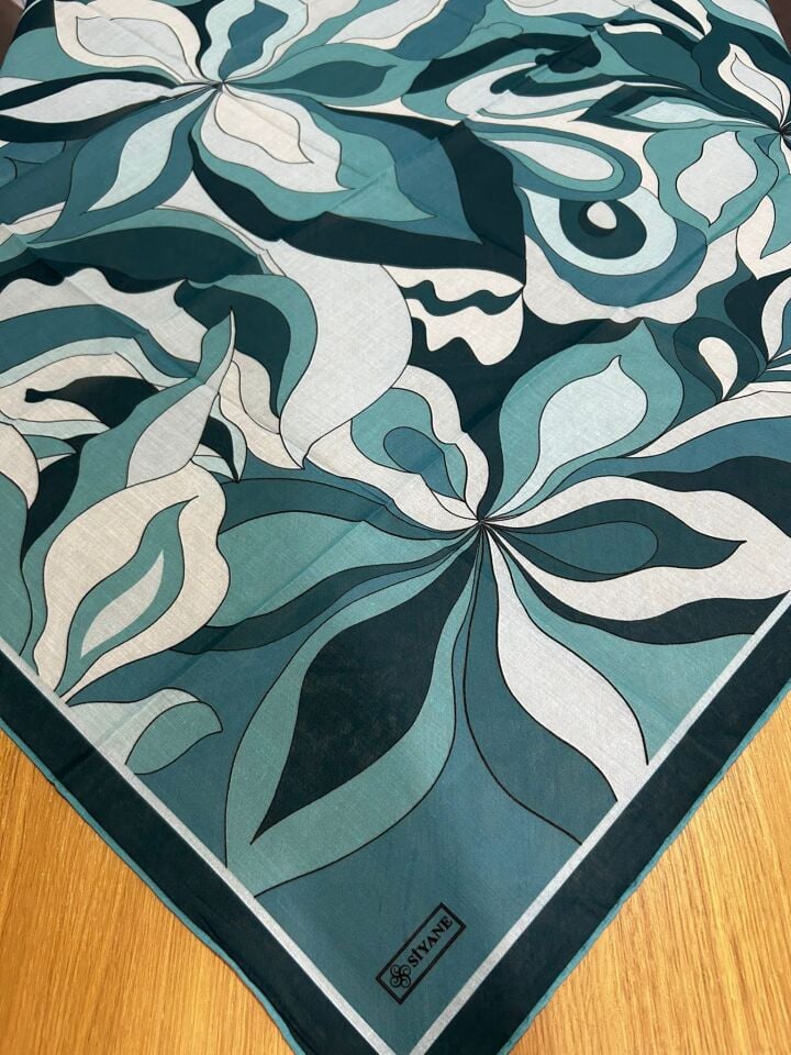 Siyane Scarf Naturel Desen Eşarp 13