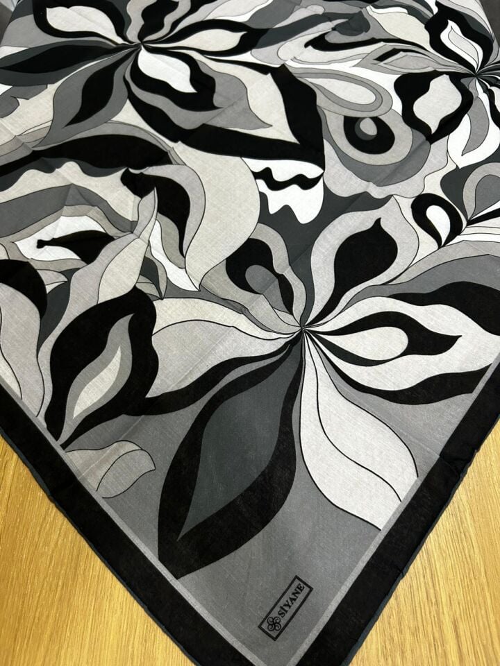 Siyane Scarf Naturel Desen Eşarp 16