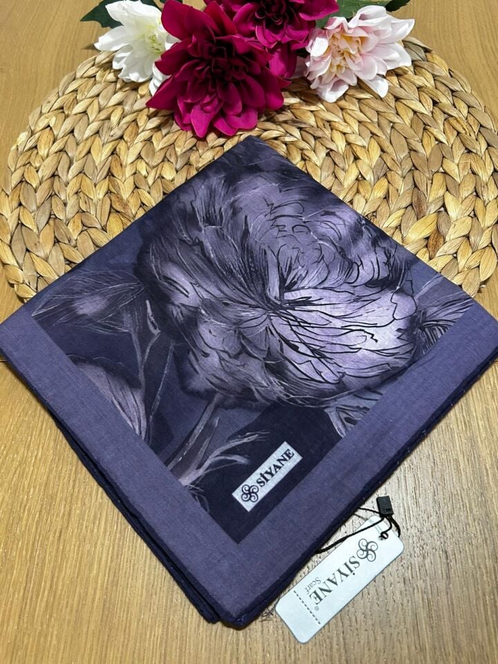 Siyane Scarf Lotus Desen Eşarp 01