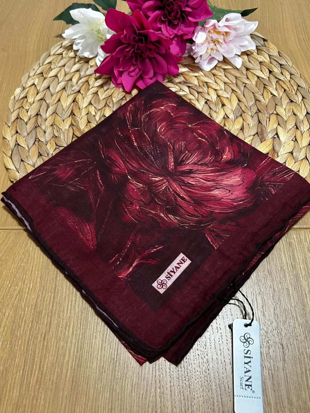Siyane Scarf Lotus Desen Eşarp 02