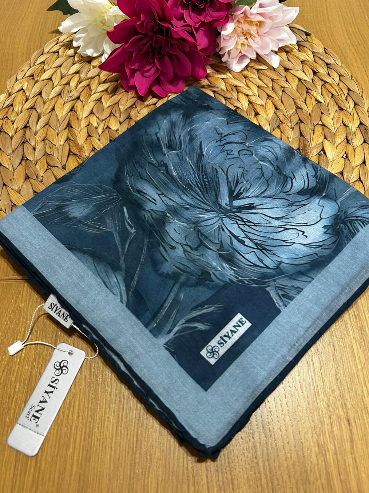 Siyane Scarf Lotus Desen Eşarp 09
