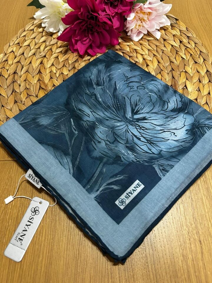 Siyane Scarf Lotus Desen Eşarp 09