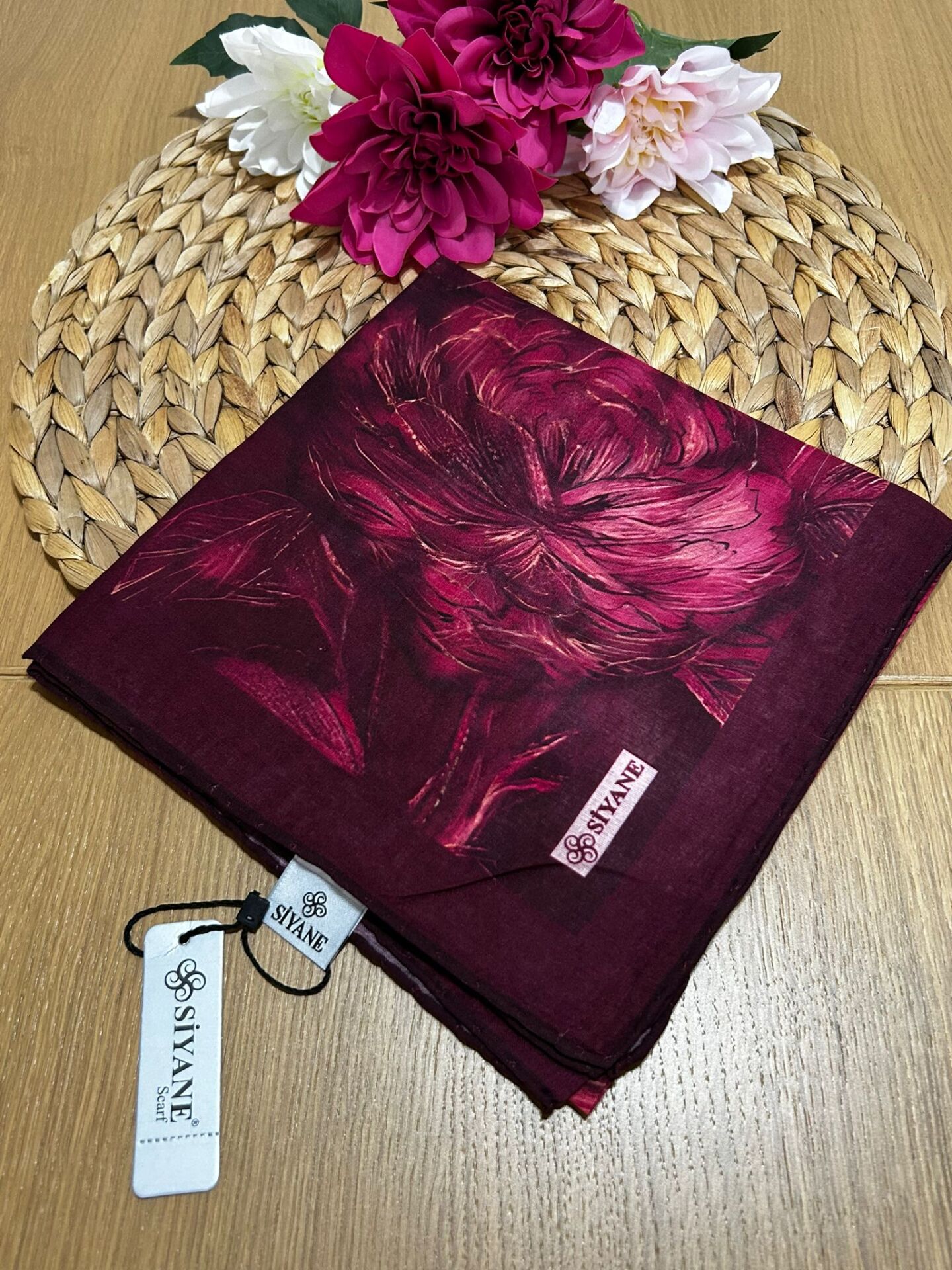 Siyane Scarf Lotus Desen Eşarp 11
