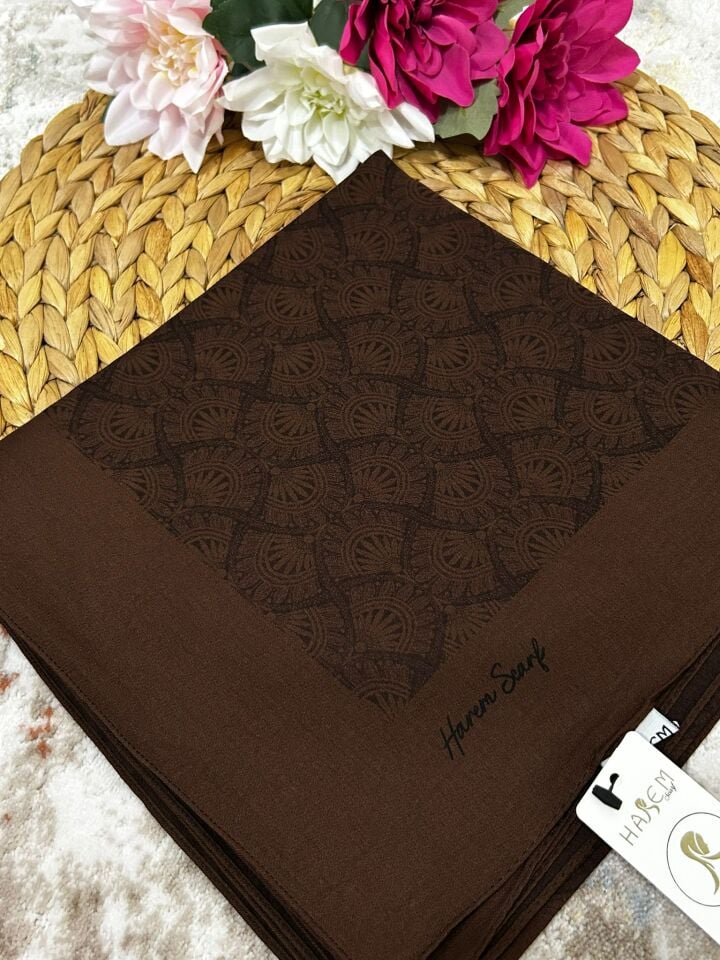 Harem Scarf Gold Sahra Eşarp Acı Kahve