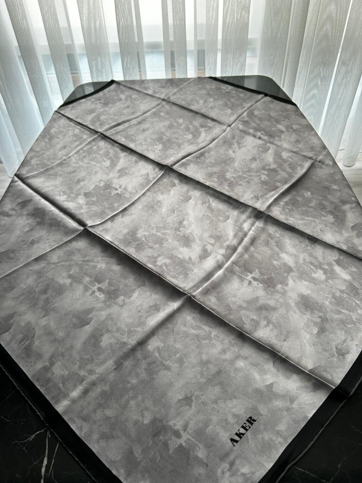 Aker Bulut Desen Sura İpek Eşarp 7208701-374