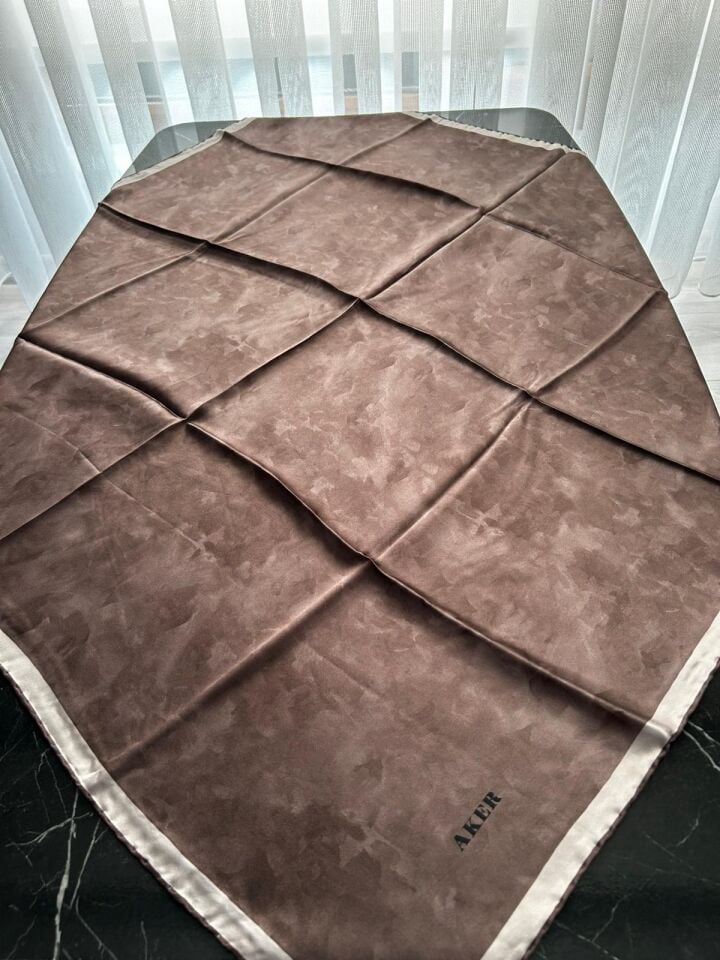 Aker Bulut Desen Sura İpek Eşarp 7208701-335