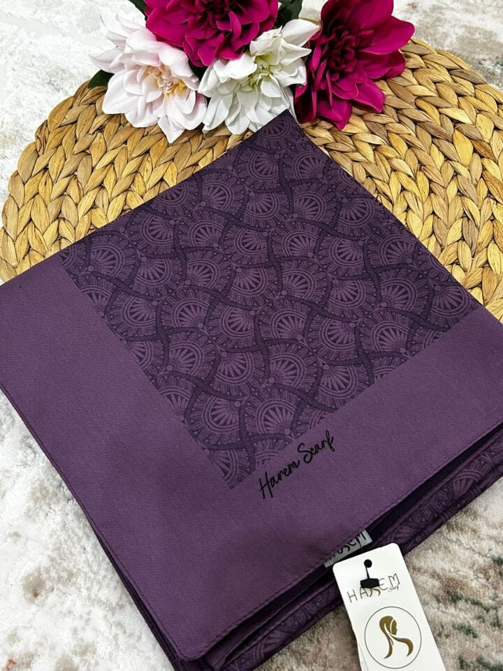 Harem Scarf Gold Sahra Eşarp Mürdüm