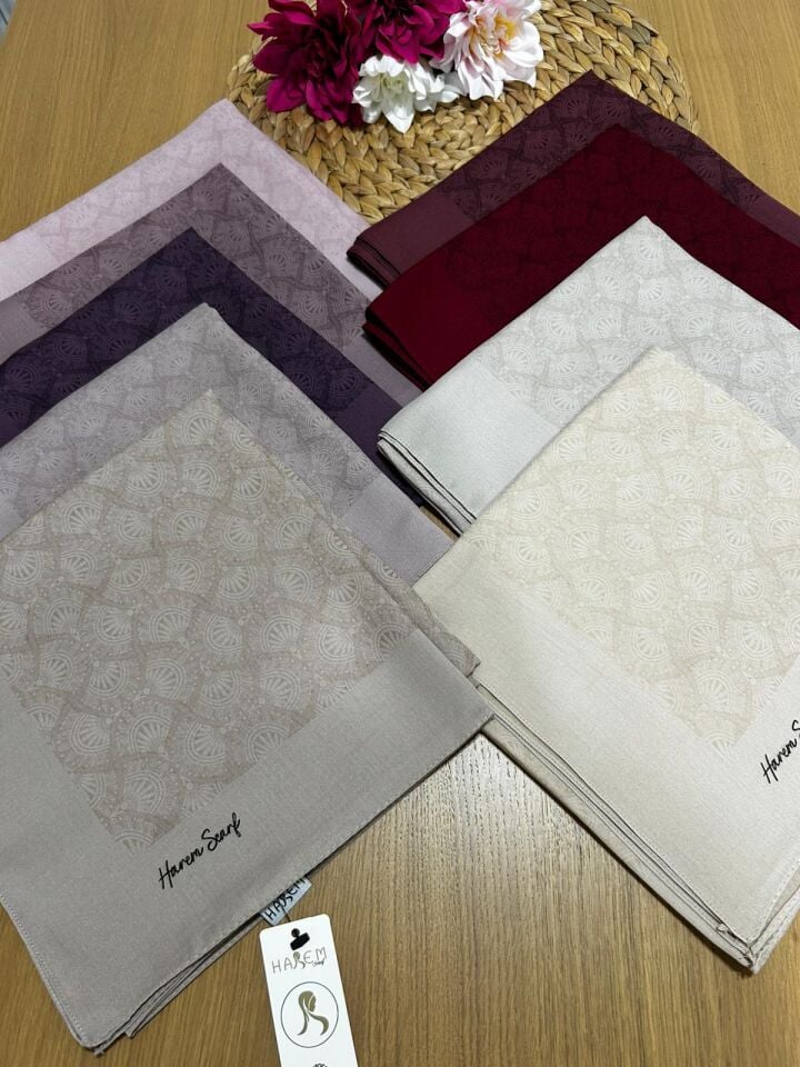 Harem Scarf Gold Sahra Eşarp Mürdüm