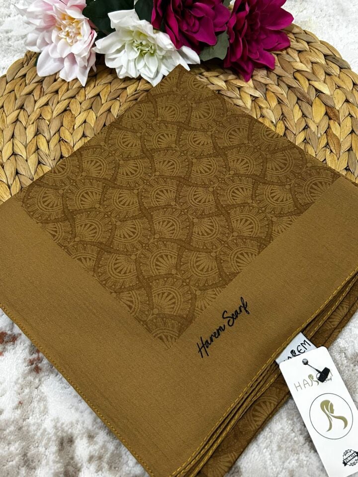 Harem Scarf Gold Sahra Eşarp Fındık