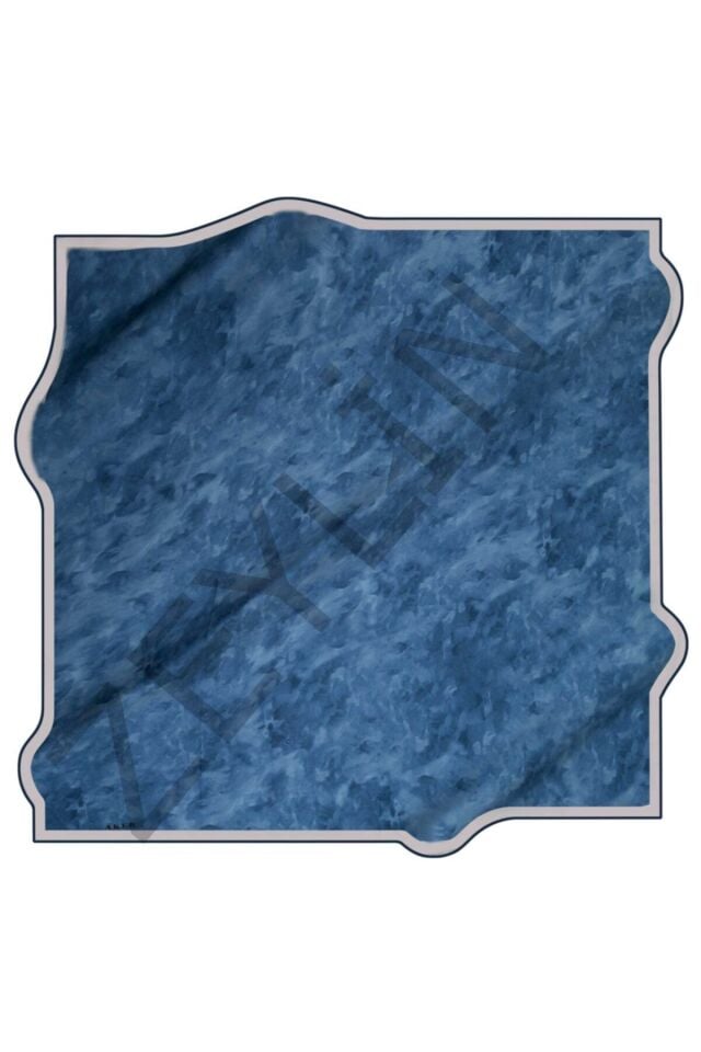 Aker Bulut Desen Sura İpek Eşarp 7208701-324