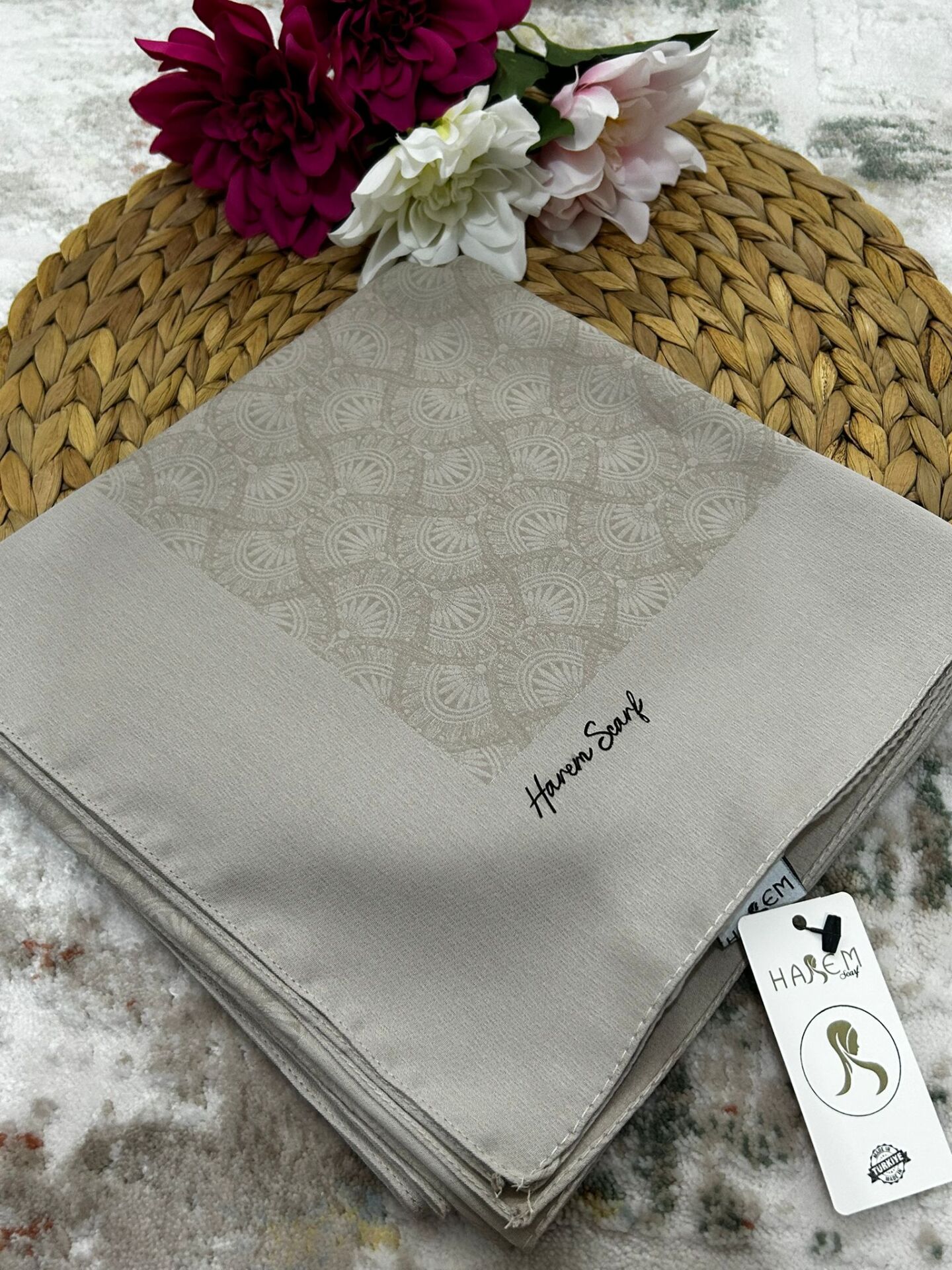 Harem Scarf Gold Sahra Eşarp Kum Beji