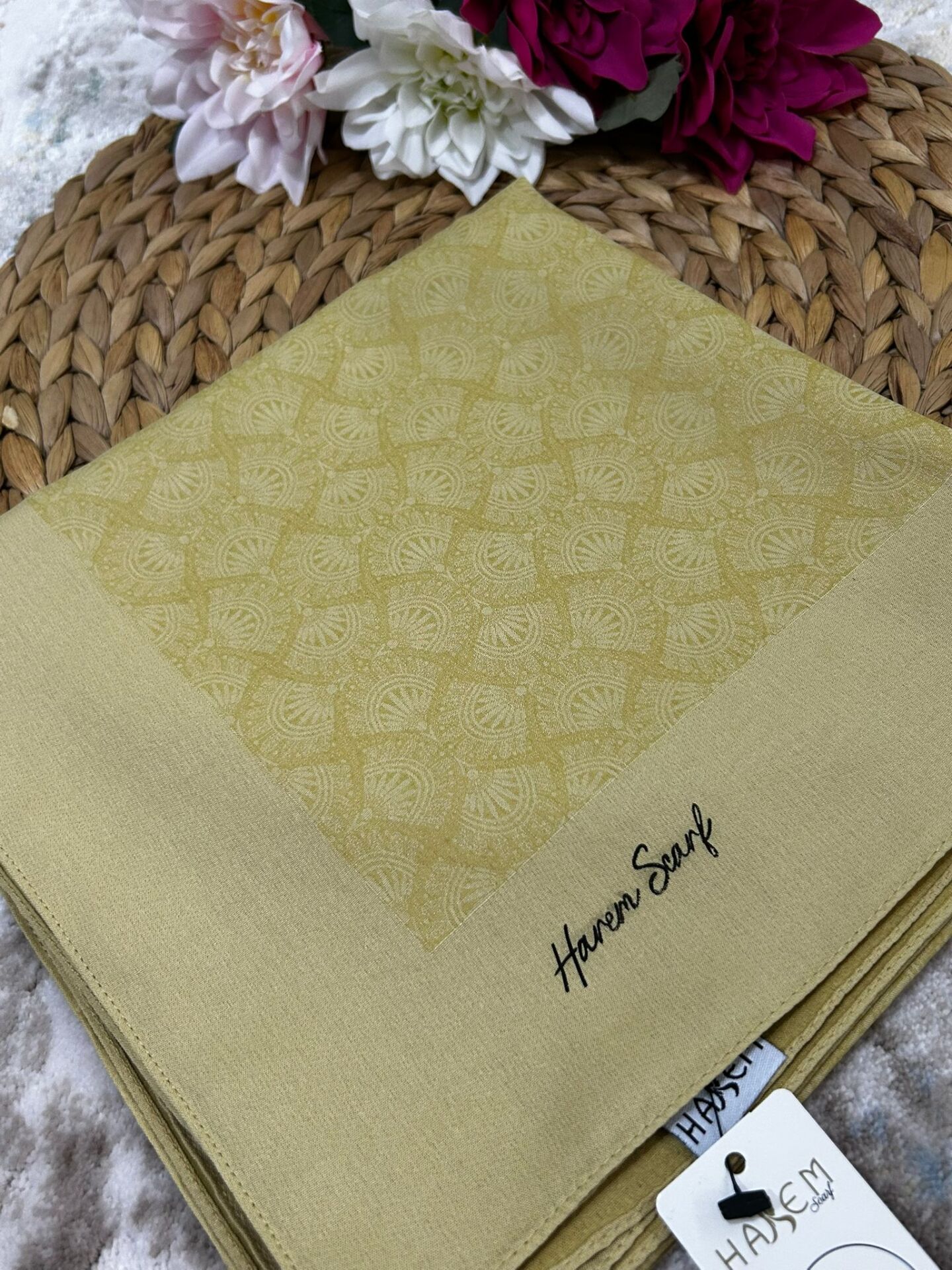 Harem Scarf Gold Sahra Eşarp Limon