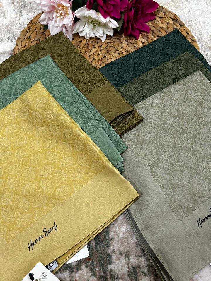Harem Scarf Gold Sahra Eşarp Limon