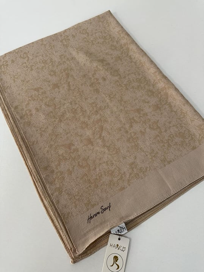 Harem Scarf Gold Silvia Şal Bej