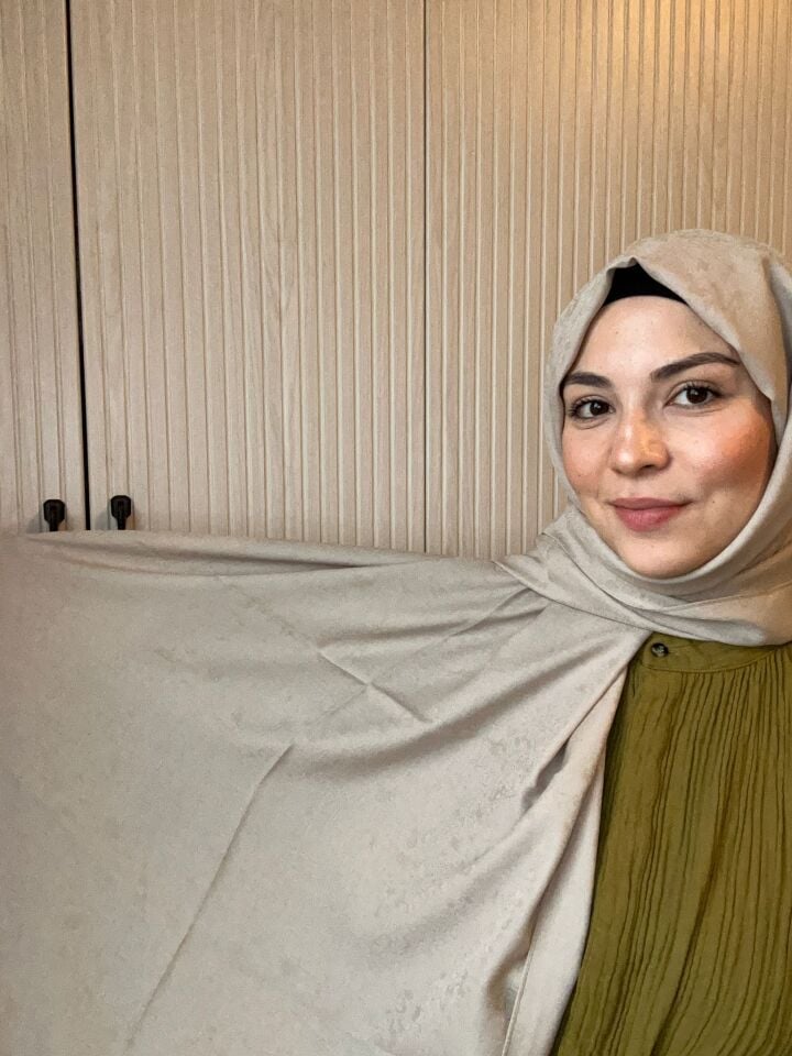 Harem Scarf Gold Silvia Şal Bej