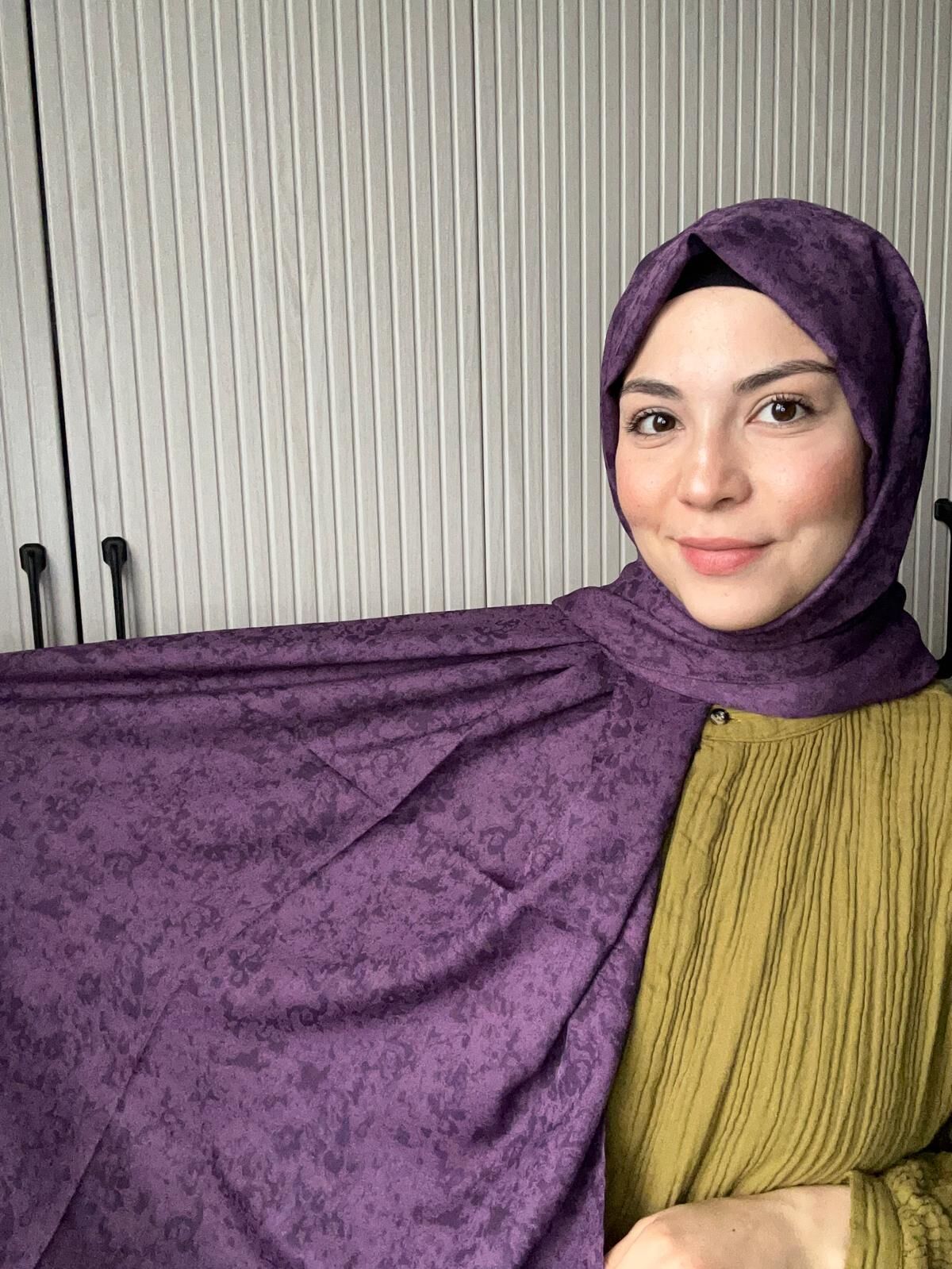 Harem Scarf Gold Silvia Şal Mürdüm