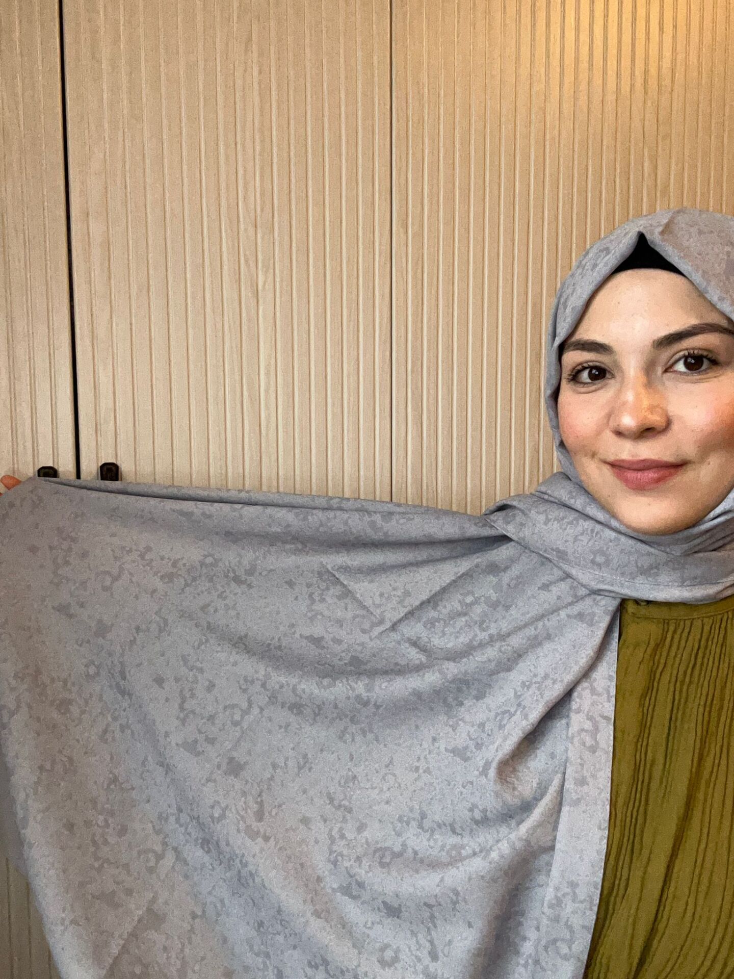 Harem Scarf Gold Silvia Şal Gri